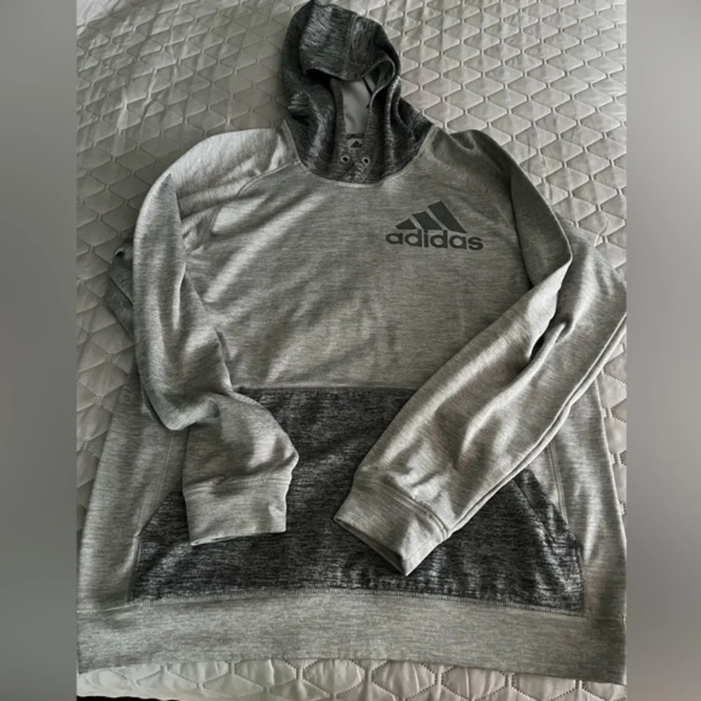 Adidas Gray Hoodie Large
